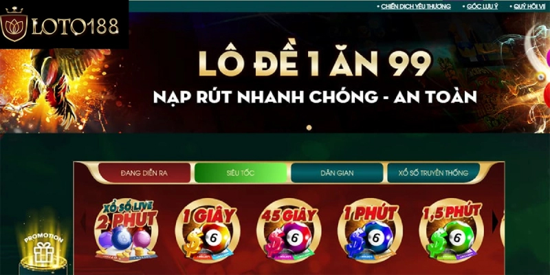 Các thể loại game hấp dẫn tại nhà cái Loto188